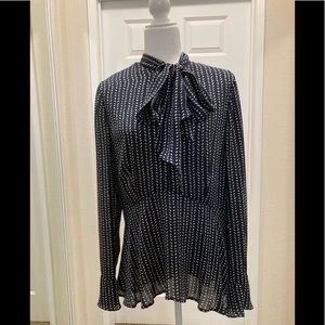 Classique Entier silk abstract print blouse